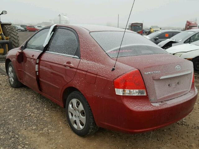 KNAFE222995614810 - 2009 KIA SPECTRA EX RED photo 3