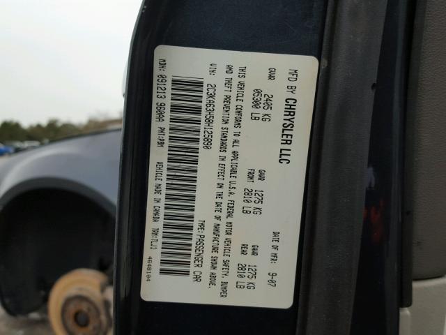 2C3KA63H58H125890 - 2008 CHRYSLER 300C CHARCOAL photo 10