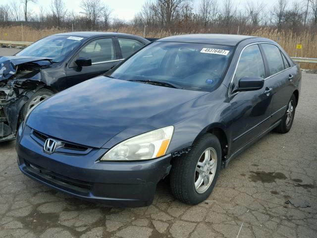 1HGCM56384A077443 - 2004 HONDA ACCORD LX BLUE photo 2