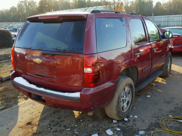 1GNEC13087R168559 - 2007 CHEVROLET TAHOE C150 BURGUNDY photo 4