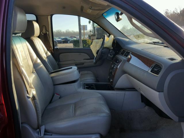 1GNEC13087R168559 - 2007 CHEVROLET TAHOE C150 BURGUNDY photo 5