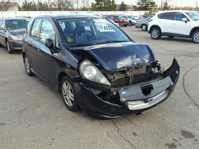 JHMGD38618S007891 - 2008 HONDA FIT SPORT BLACK photo 1