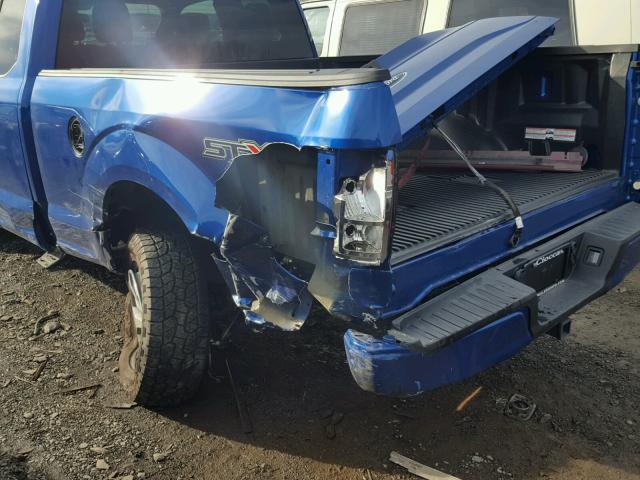 1FTEX1EPXHFA39622 - 2017 FORD F150 SUPER BLUE photo 9