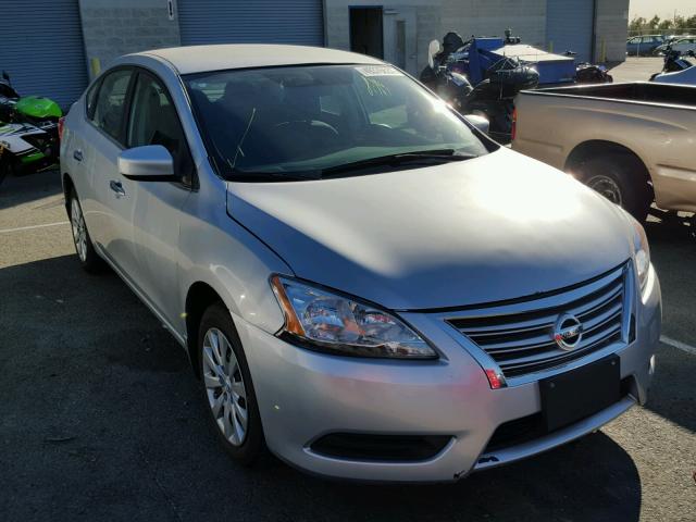 3N1AB7APXGL652773 - 2016 NISSAN SENTRA S SILVER photo 1