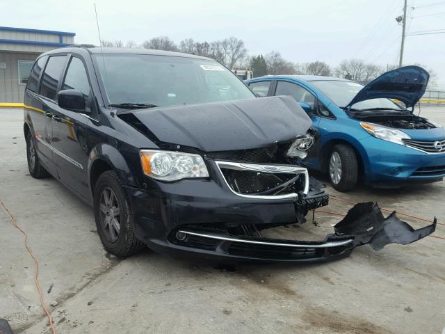 2C4RC1BG4CR409711 - 2012 CHRYSLER TOWN & COU BLACK photo 1