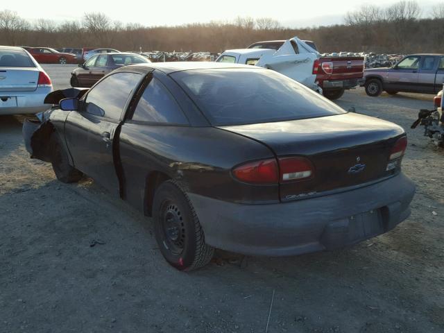 3G1JC1245XS848372 - 1999 CHEVROLET CAVALIER B BLACK photo 3