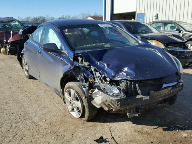 5NPDH4AE5DH452157 - 2013 HYUNDAI ELANTRA GL BLUE photo 1