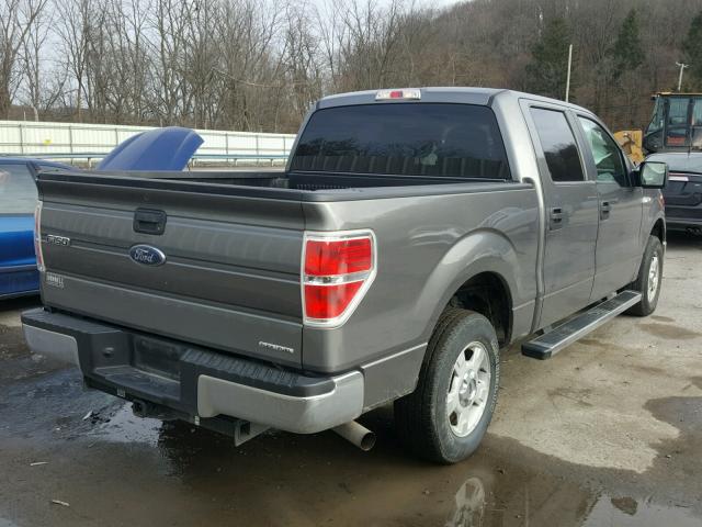 1FTFW1CF3DFD49543 - 2013 FORD F150 SUPER GRAY photo 4