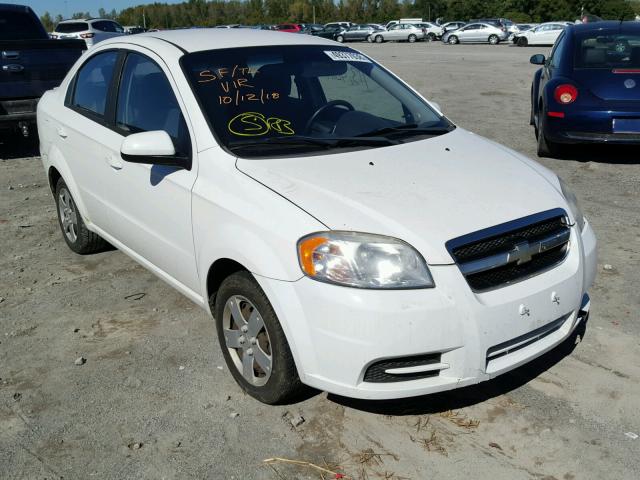 KL1TD5DE5AB090117 - 2010 CHEVROLET AVEO LS WHITE photo 1