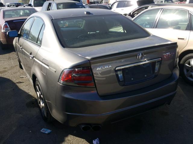 19UUA76508A039043 - 2008 ACURA TL TYPE S GRAY photo 3