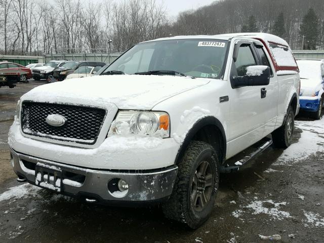 1FTPX14546NA06675 - 2006 FORD F150 WHITE photo 2