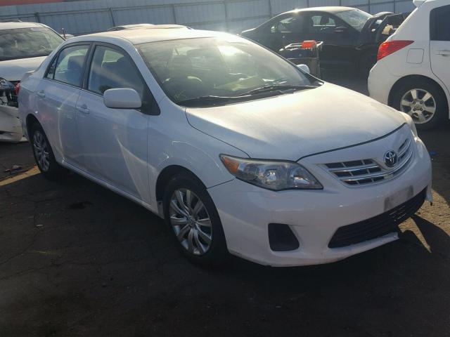 5YFBU4EE8DP162642 - 2013 TOYOTA COROLLA BA WHITE photo 1