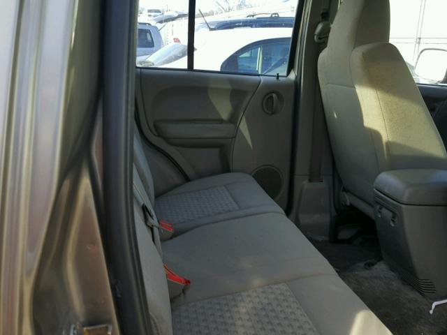 1J4GL48K27W716466 - 2007 JEEP LIBERTY SP TAN photo 6