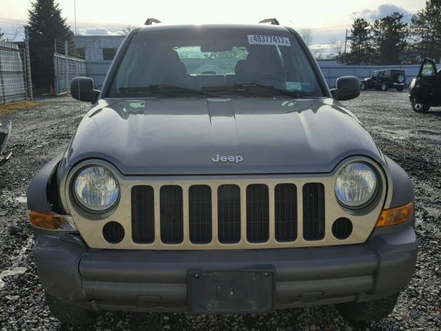 1J4GL48K27W716466 - 2007 JEEP LIBERTY SP TAN photo 9