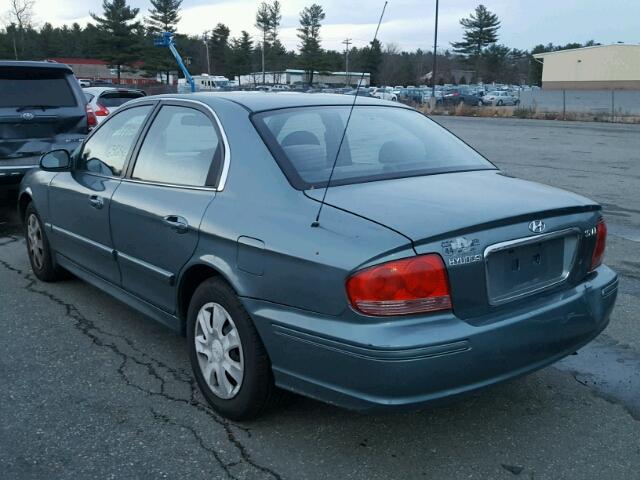 KMHWF25S74A915258 - 2004 HYUNDAI SONATA GL BLUE photo 3