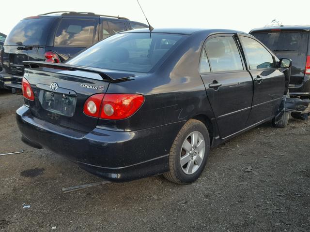 2T1BR30E25C385621 - 2005 TOYOTA COROLLA CE BLACK photo 4