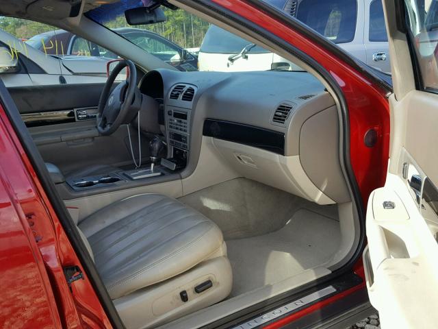 1LNHM86S04Y605766 - 2004 LINCOLN LS 红色 照片 5