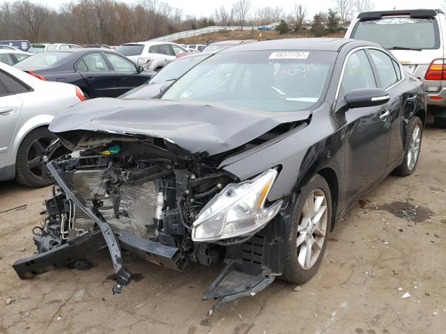 1N4AA5AP3AC869871 - 2010 NISSAN MAXIMA S BLACK photo 2