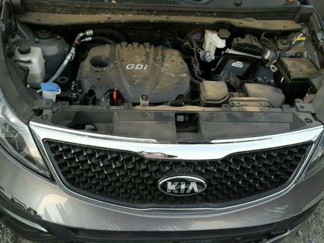 KNDPB3AC5F7683073 - 2015 KIA SPORTAGE L GRAY photo 7