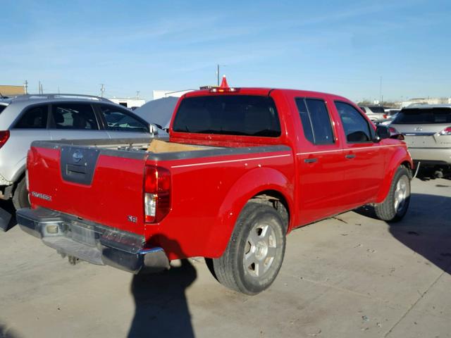 1N6AD07U88C416399 - 2008 NISSAN FRONTIER C RED photo 4