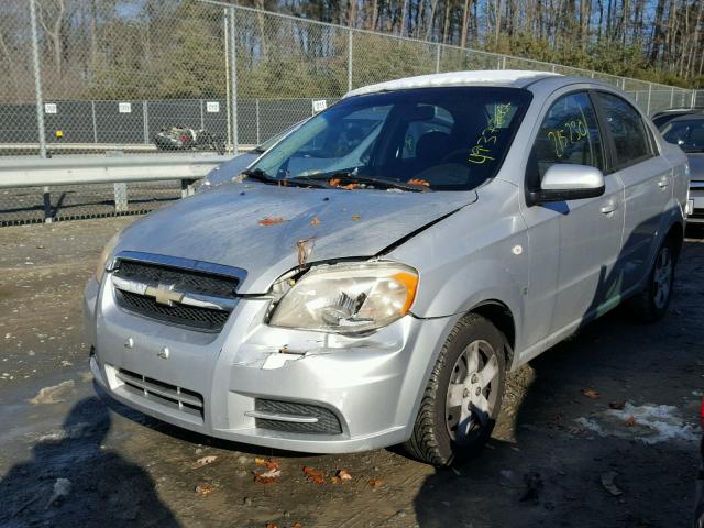 KL1TD56657B072375 - 2007 CHEVROLET AVEO BASE Szary zdjęcie 2