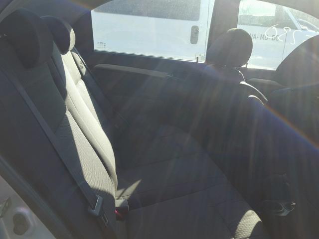 KL1TD56657B072375 - 2007 CHEVROLET AVEO BASE Szary zdjęcie 6