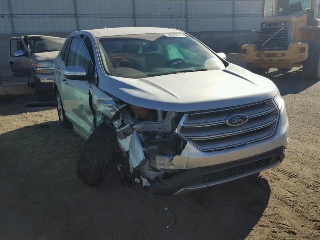 2FMTK3J89FBB38796 - 2015 FORD EDGE SEL SILVER photo 1