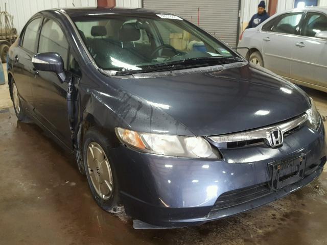 JHMFA36216S005866 - 2006 HONDA CIVIC HYBR BLUE photo 1