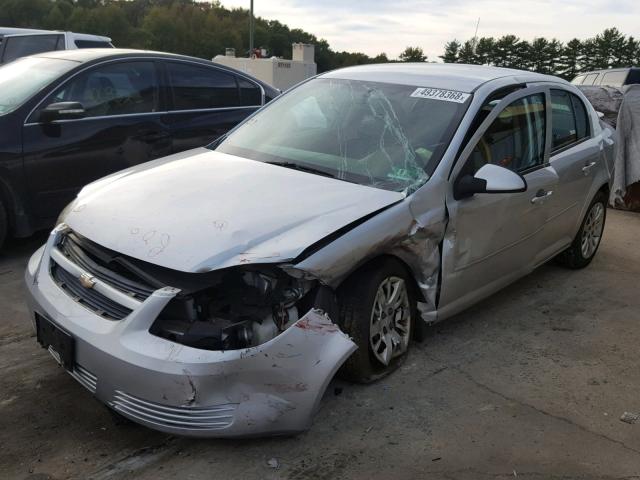 1G1AD5F59A7122043 - 2010 CHEVROLET COBALT 1LT SILVER photo 2