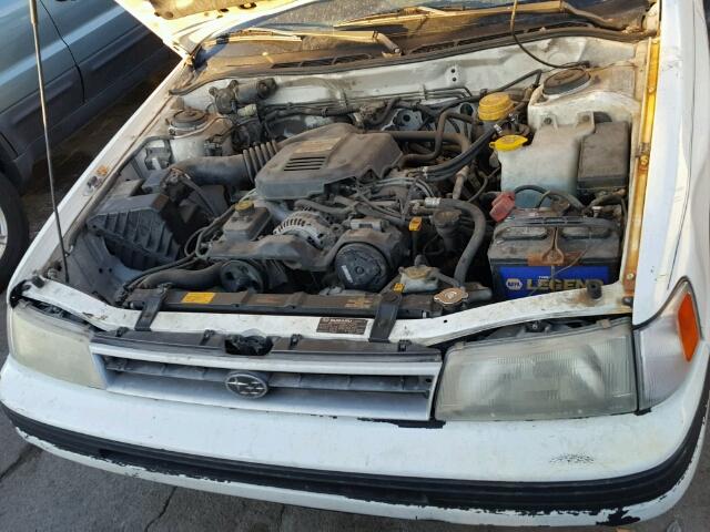 4S3BC6321M9606036 - 1991 SUBARU LEGACY L WHITE photo 7