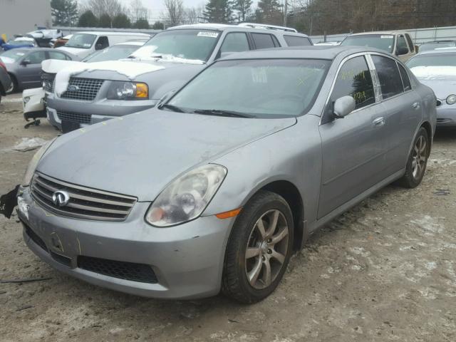 JNKCV51F76M613439 - 2006 INFINITI G35 GRAY photo 2