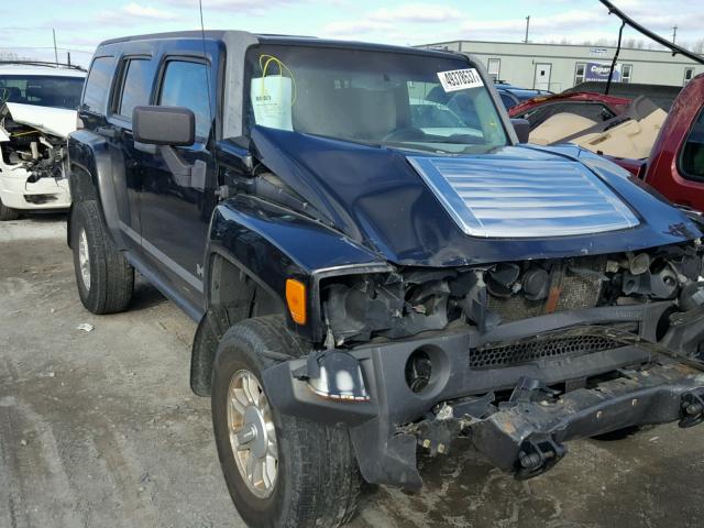 5GTDN13E378222889 - 2007 HUMMER H3 BLACK photo 1