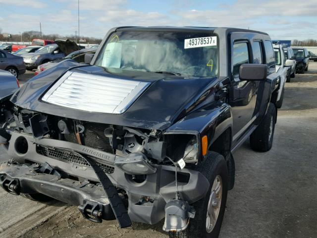 5GTDN13E378222889 - 2007 HUMMER H3 BLACK photo 2