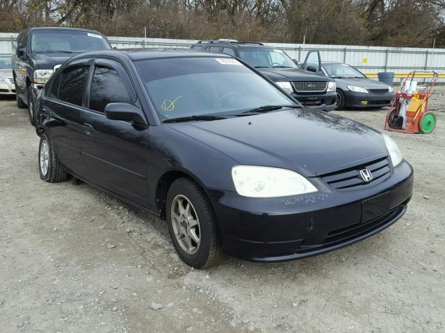 2HGES16593H584571 - 2003 HONDA CIVIC LX BLACK photo 1