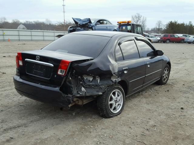 2HGES16593H584571 - 2003 HONDA CIVIC LX BLACK photo 4