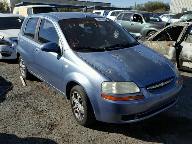 KL1TD66606B532787 - 2006 CHEVROLET AVEO BASE Көк фото 1