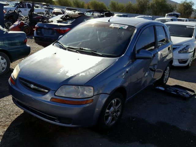 KL1TD66606B532787 - 2006 CHEVROLET AVEO BASE Көк фото 2