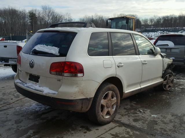 WVGZG77L05D039341 - 2005 VOLKSWAGEN TOUAREG 3. WHITE photo 4