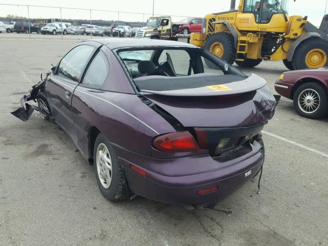 1G2JB1246V7541075 - 1997 PONTIAC SUNFIRE SE PURPLE photo 3