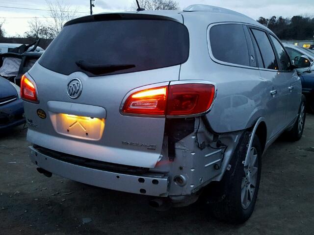 5GAKVCKD4DJ254887 - 2013 BUICK ENCLAVE SILVER photo 4