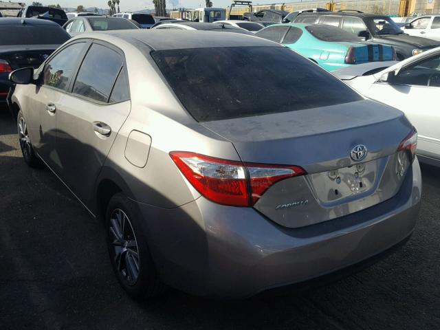 5YFBURHE6GP377188 - 2016 TOYOTA COROLLA L GRAY photo 3