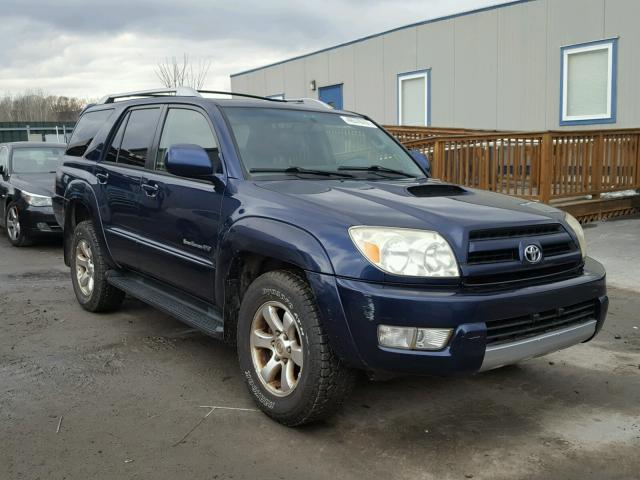 JTEBU14R648026133 - 2004 TOYOTA 4RUNNER SR BLUE photo 1