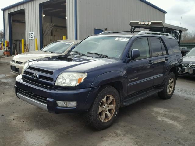 JTEBU14R648026133 - 2004 TOYOTA 4RUNNER SR BLUE photo 2