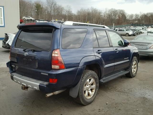 JTEBU14R648026133 - 2004 TOYOTA 4RUNNER SR BLUE photo 4