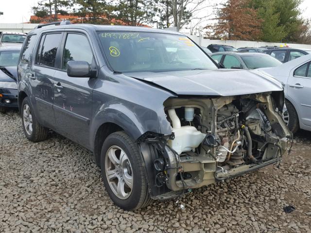 5FNYF4H54DB001331 - 2013 HONDA PILOT EXL GRAY photo 1