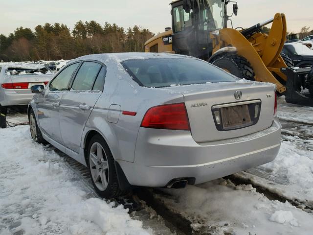 19UUA66285A056765 - 2005 ACURA TL SILVER photo 3