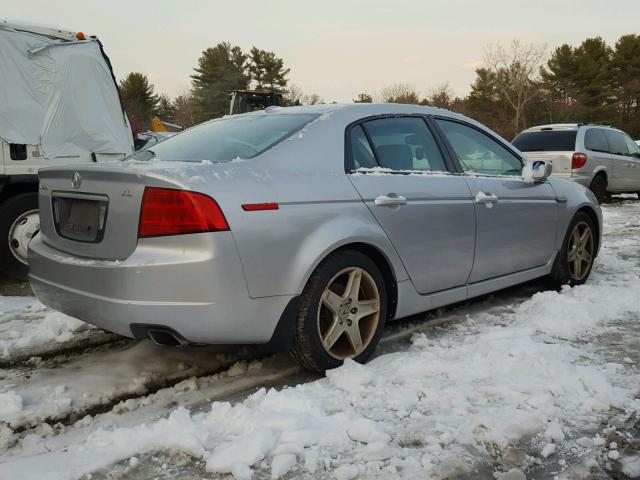 19UUA66285A056765 - 2005 ACURA TL SILVER photo 4