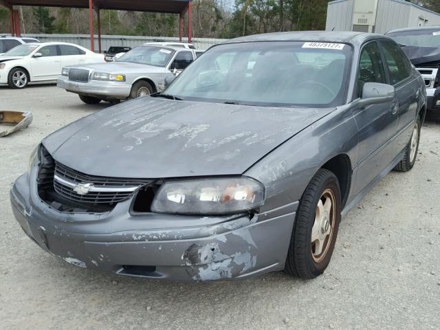 2G1WF52E759211314 - 2005 CHEVROLET IMPALA GREEN photo 2