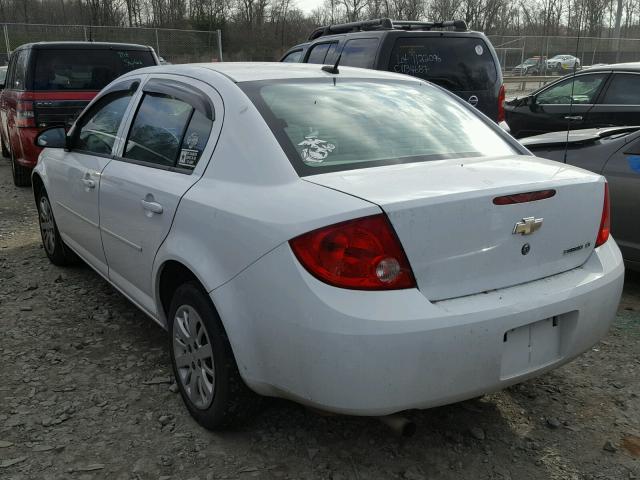 1G1AD5F57A7219676 - 2010 CHEVROLET COBALT 1LT WHITE photo 3