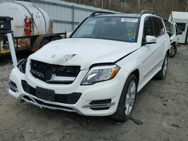 WDCGG8JBXDG143621 - 2013 MERCEDES-BENZ GLK 350 4M WHITE photo 2